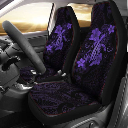 Hawaii Turtle Flower Polynesian Car Seat Covers - Purple - New Awesome