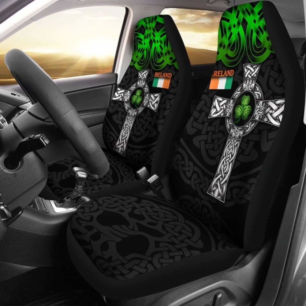 Ireland Car Seat Covers - Celtic Cross Style -