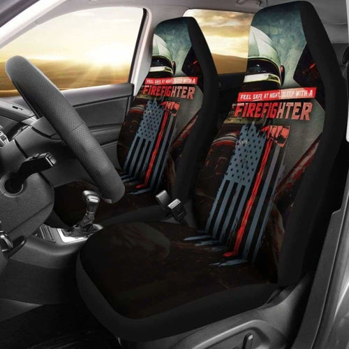 Sleep With A Firefighter Car Seat Covers