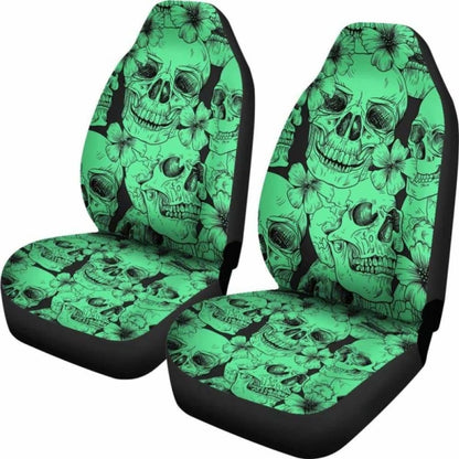 Set Pcs Gothic Skull Car Seat Covers