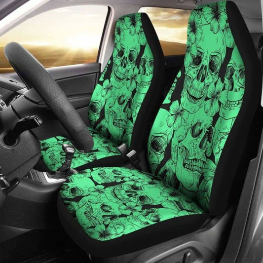 Set Pcs Gothic Skull Car Seat Covers