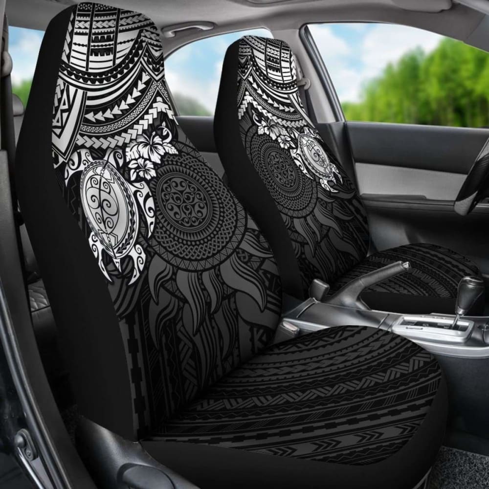 Polynesian Car Seat Covers - Polynesian White Turtle - Amazing