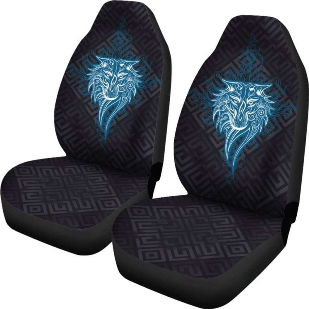 Wolf Mandala Car Seat Covers