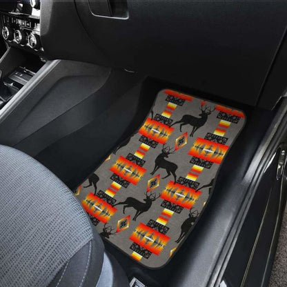 Deer Gray Car Floor Mats