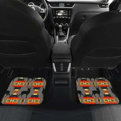 Deer Gray Car Floor Mats