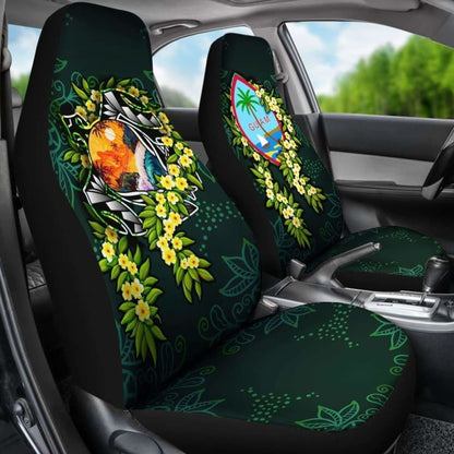 Guam Polynesian Car Seat Covers - Ti Leaf Lei Turtle - Amazing