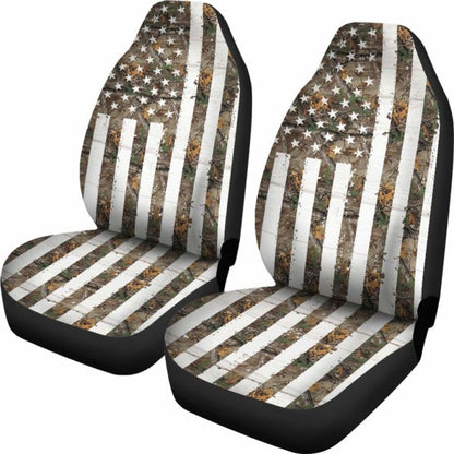 Camo Car Seat Cover Usa Flag