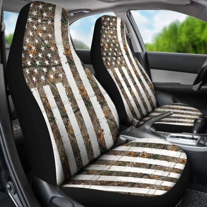 Camo Car Seat Cover Usa Flag