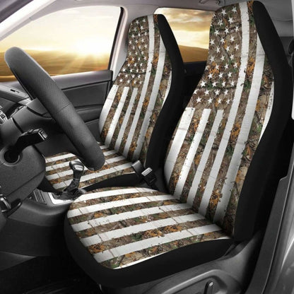 Camo Car Seat Cover Usa Flag