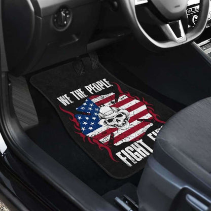 Firefighter Fight Fire Front And Back Car Mats Set Of