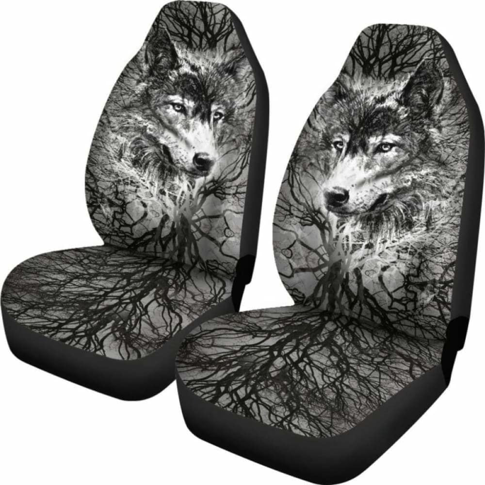 Wolf Art Breaking Style Car Seat Covers