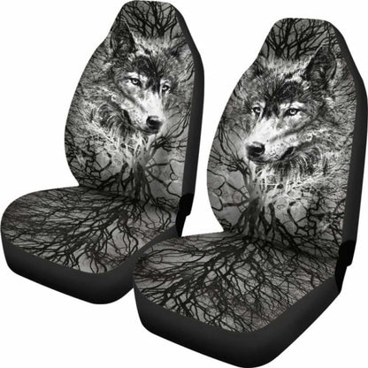 Wolf Art Breaking Style Car Seat Covers