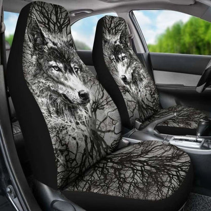 Wolf Art Breaking Style Car Seat Covers
