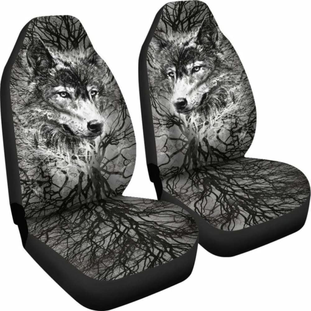 Wolf Art Breaking Style Car Seat Covers
