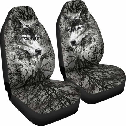 Wolf Art Breaking Style Car Seat Covers