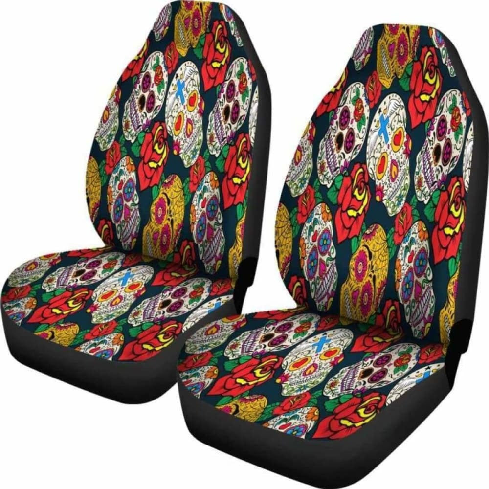Sugar Skull Car Seat Covers