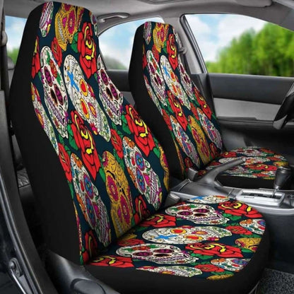 Sugar Skull Car Seat Covers