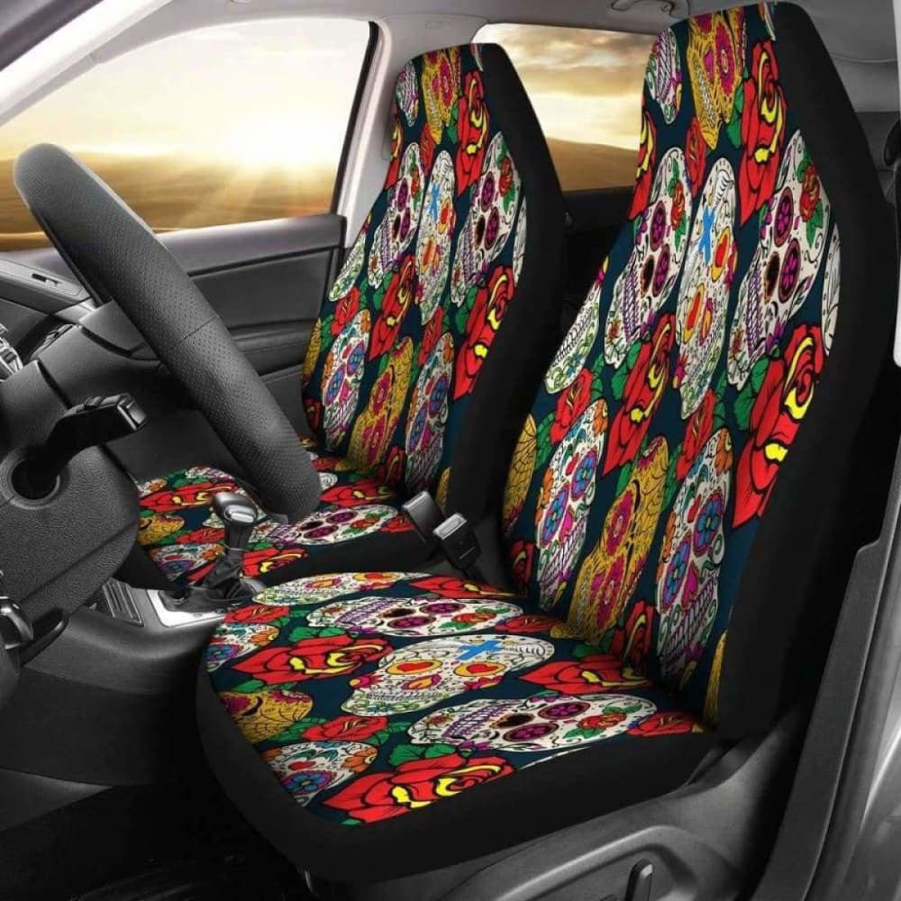 Sugar Skull Car Seat Covers