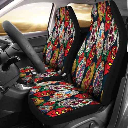 Sugar Skull Car Seat Covers