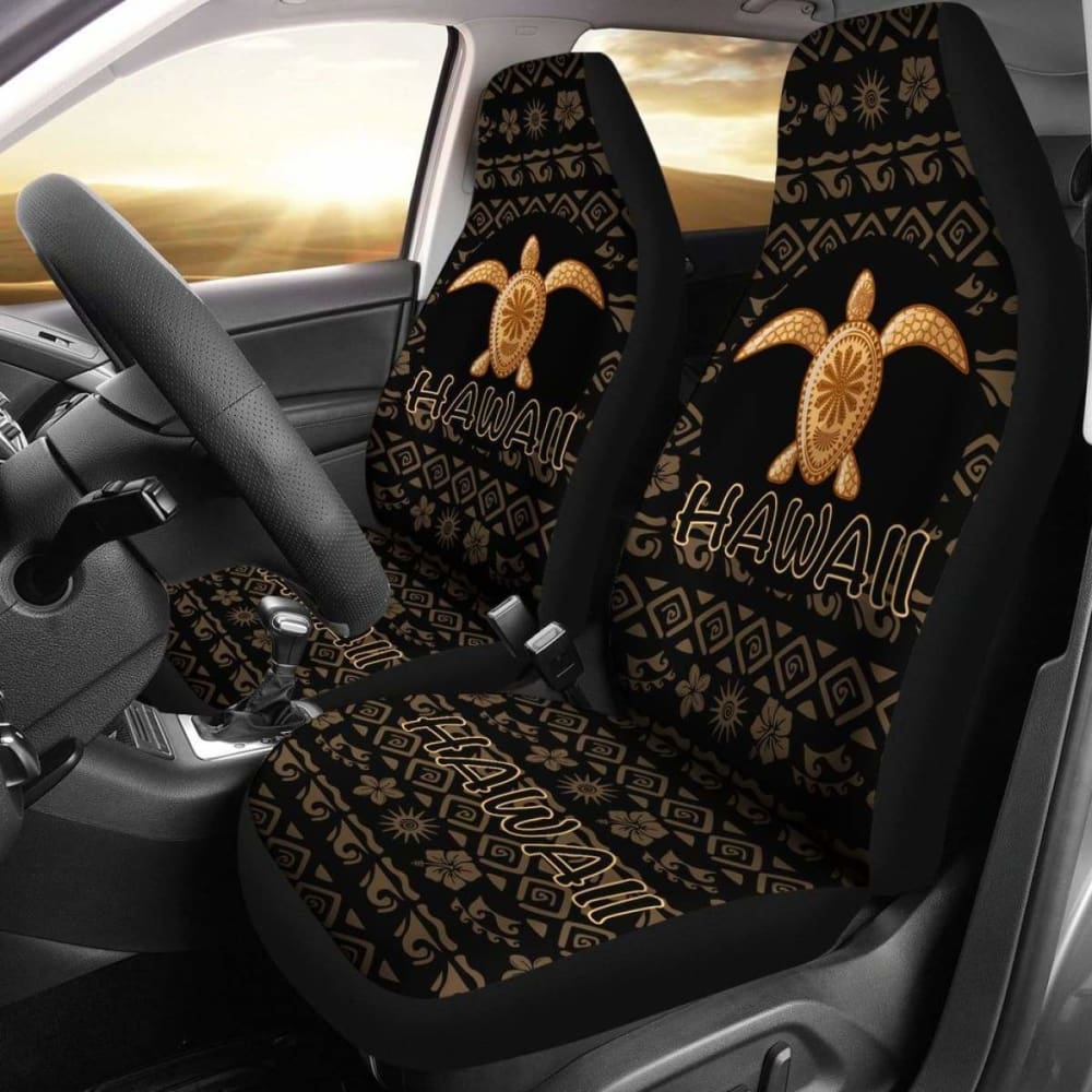 Hawaii Turtle Golden Car Seat Cover - New Awesome