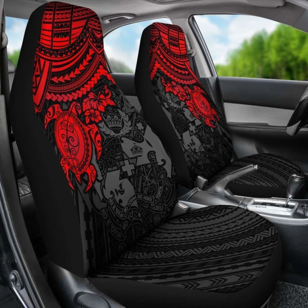 Tonga Polynesian Car Seat Covers - Red Turtle - Amazing