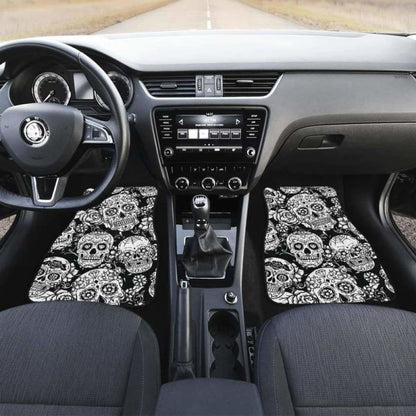 Set Of Pcs Sugar Skull Car Mats