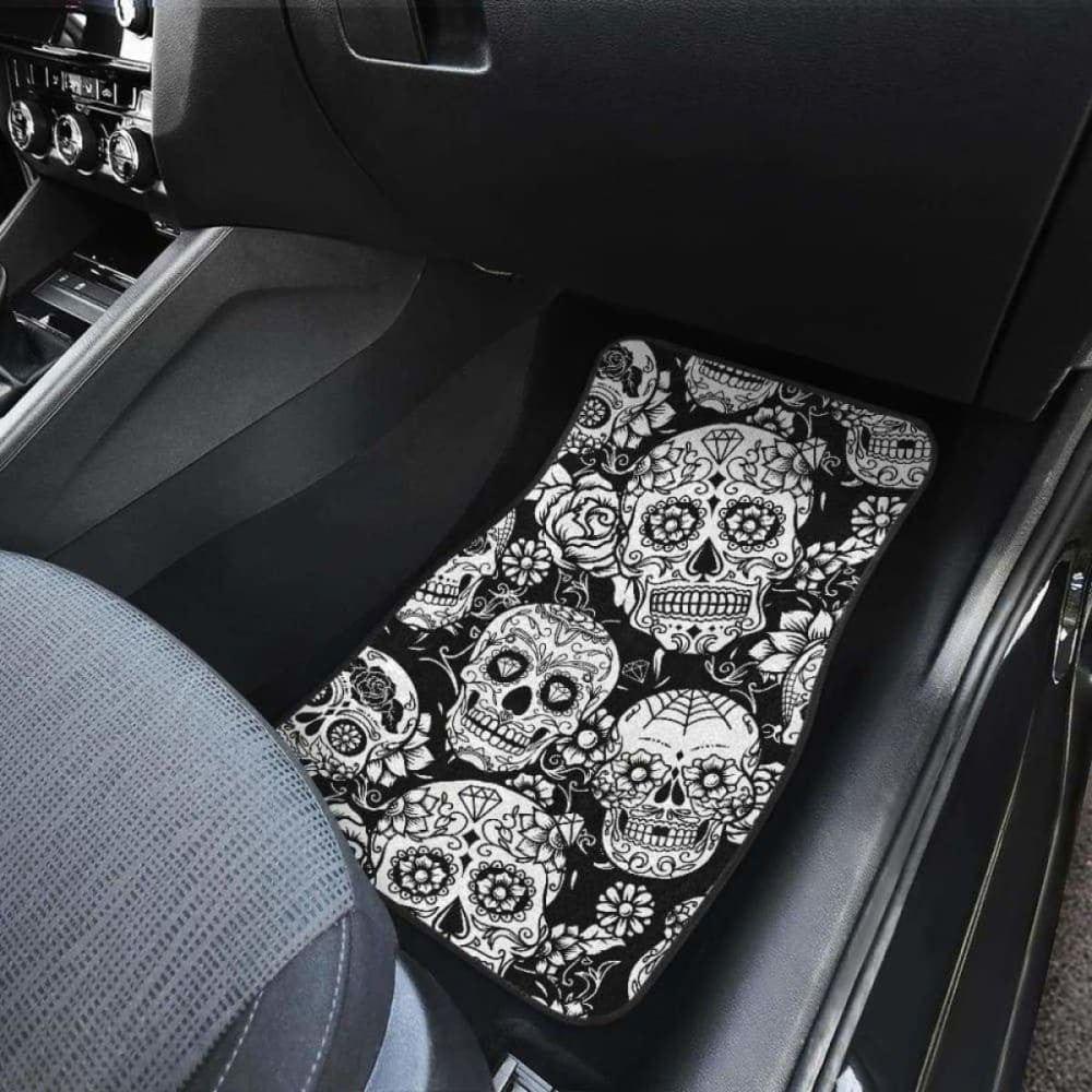 Set Of Pcs Sugar Skull Car Mats