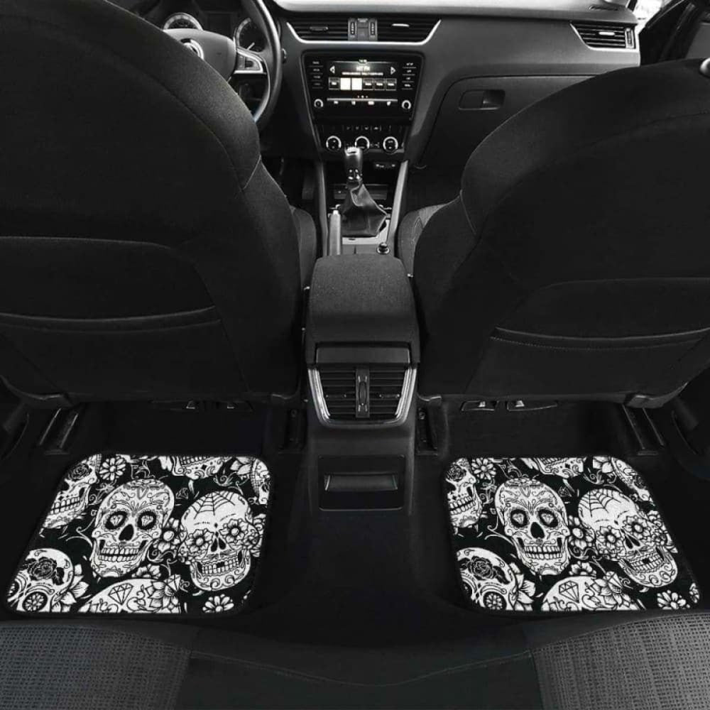 Set Of Pcs Sugar Skull Car Mats