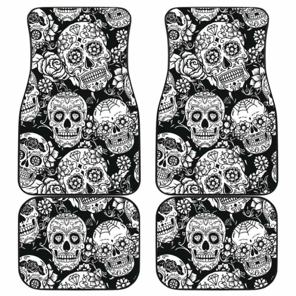 Set Of Pcs Sugar Skull Car Mats