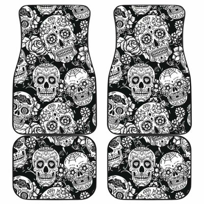 Set Of Pcs Sugar Skull Car Mats