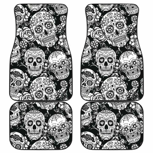 Set Of Pcs Sugar Skull Car Mats