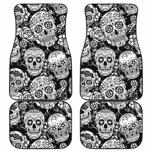 Set Of Pcs Sugar Skull Car Mats