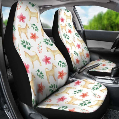Chihuahua Dog Watercolor Painting Car Seat Cover