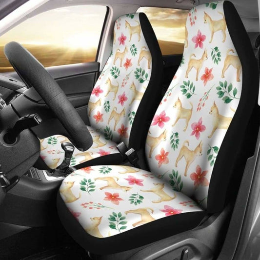 Chihuahua Dog Watercolor Painting Car Seat Cover