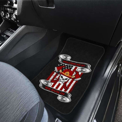 Firefighter Front And Back Car Mats Set Of