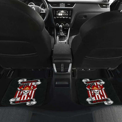 Firefighter Front And Back Car Mats Set Of