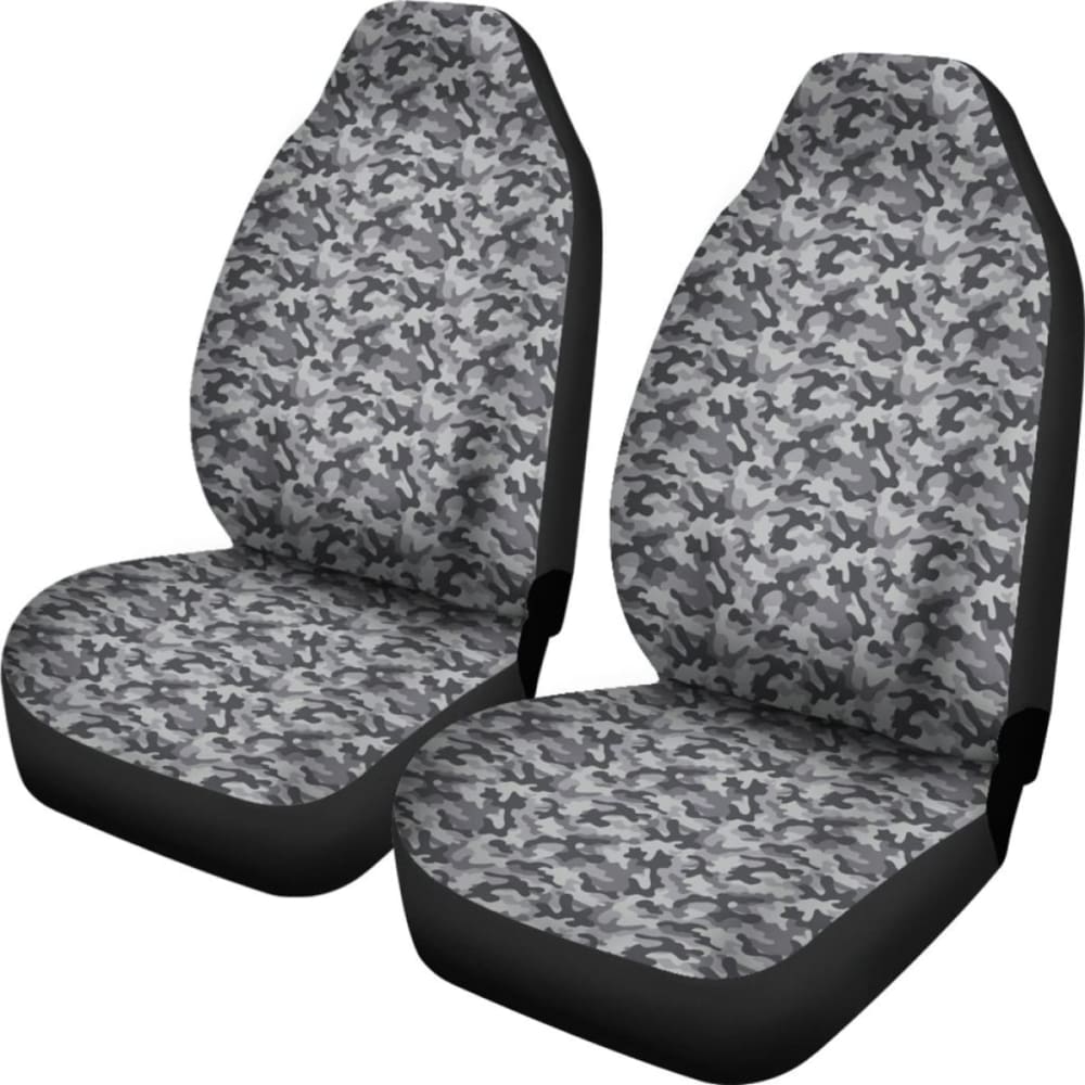 Camo Car Seat Cover Grey