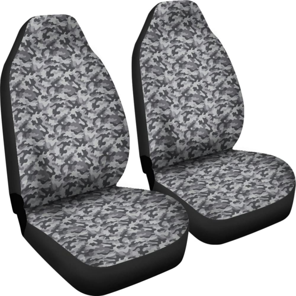 Camo Car Seat Cover Grey