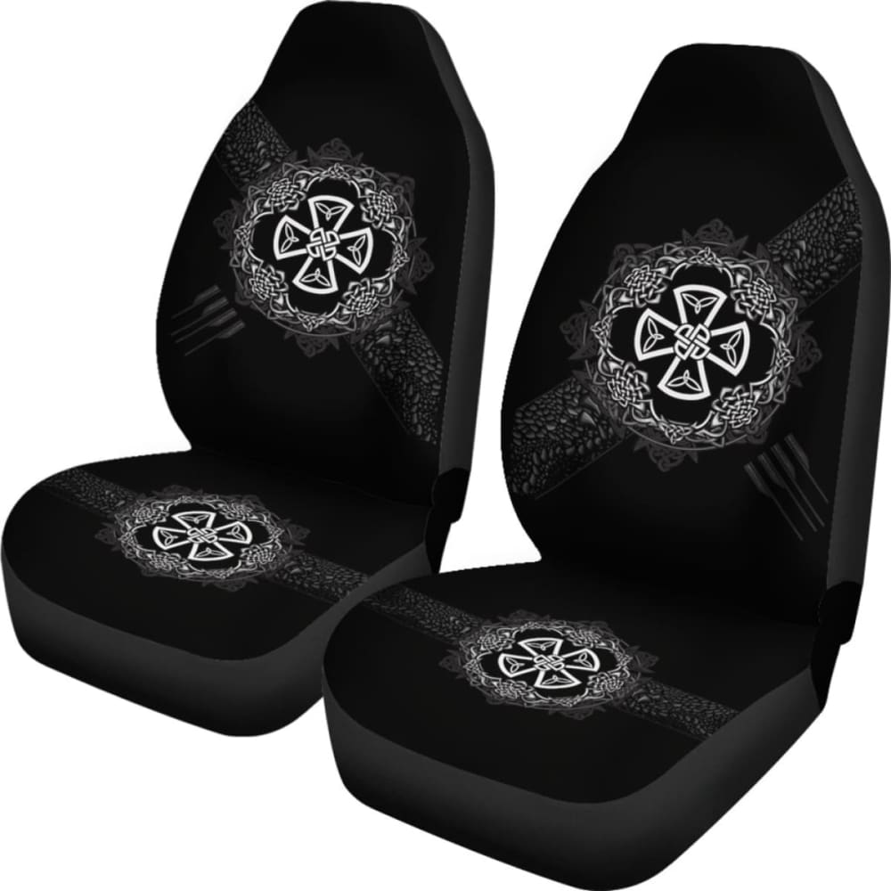 Celtic Car Seat Covers - Celtic Cross With Knot