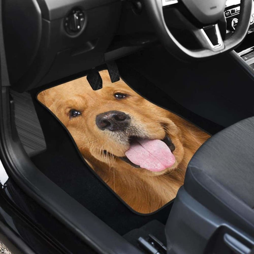 Golden Retriever Car Floor Mats Funny Dog Face