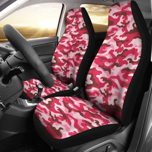 Pink Camouflage Car Seat Covers