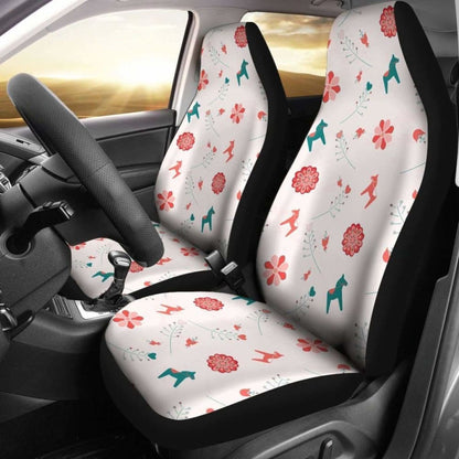 Swedish Dala Horse Car Seat Covers