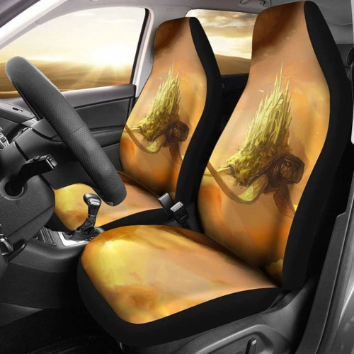 Castle In The Sky On The Back Of Flying Turtle Car Seat Covers Best