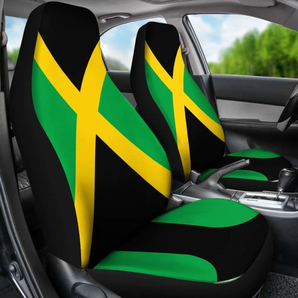Jamaica Flag Car Seat Covers Amazing