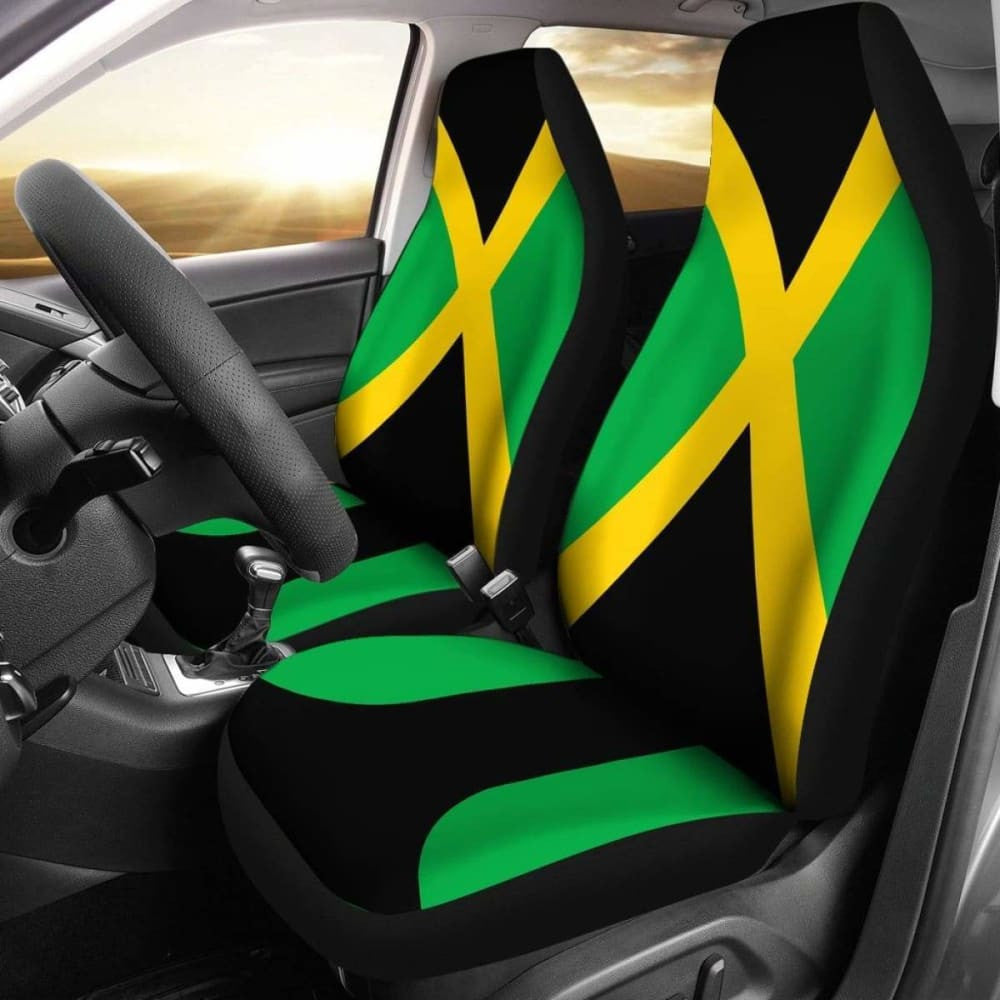 Jamaica Flag Car Seat Covers Amazing
