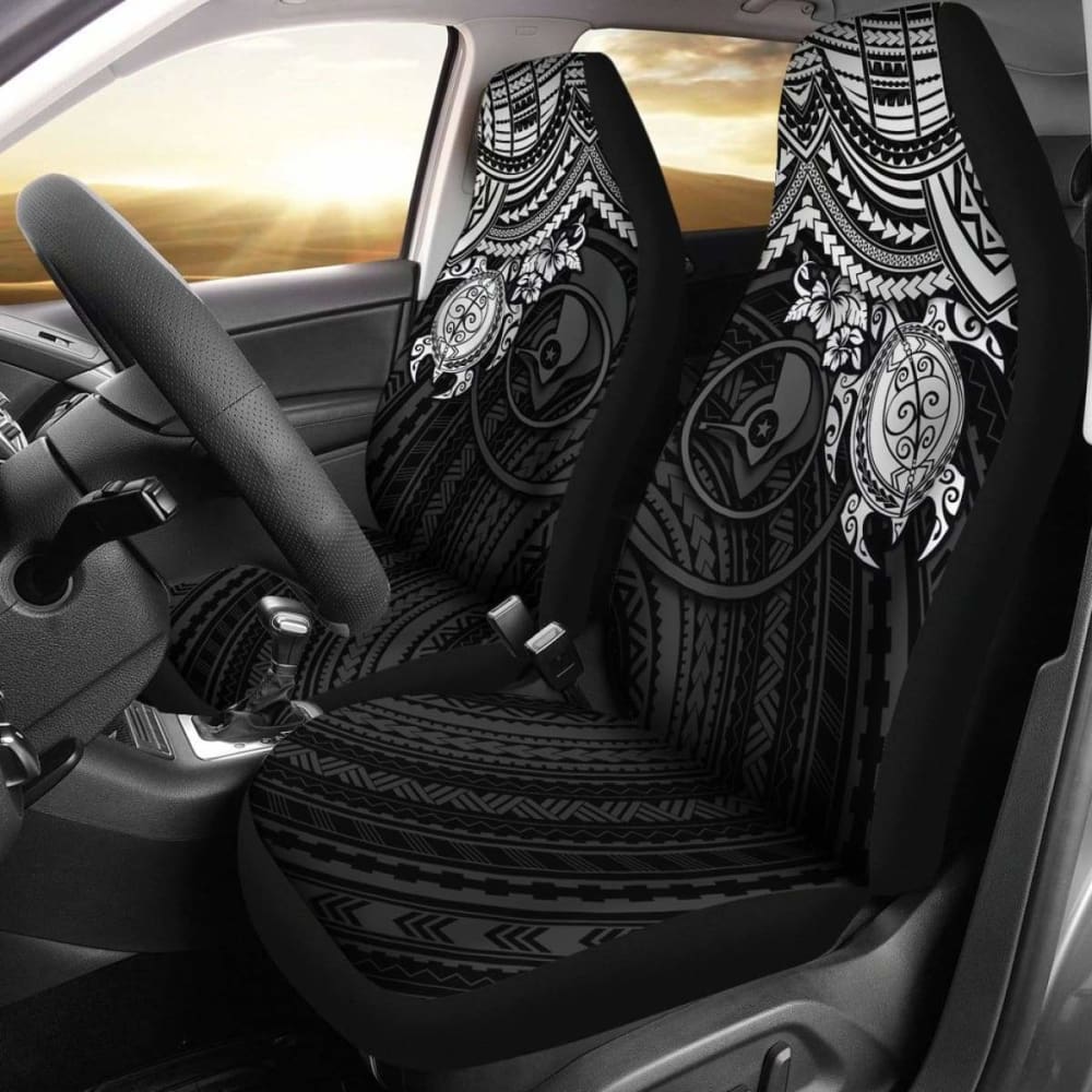 Yap Polynesian Car Seat Covers - White Turtle - Amazing