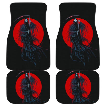 Grim Reaper Red Moon Car Floor Mats