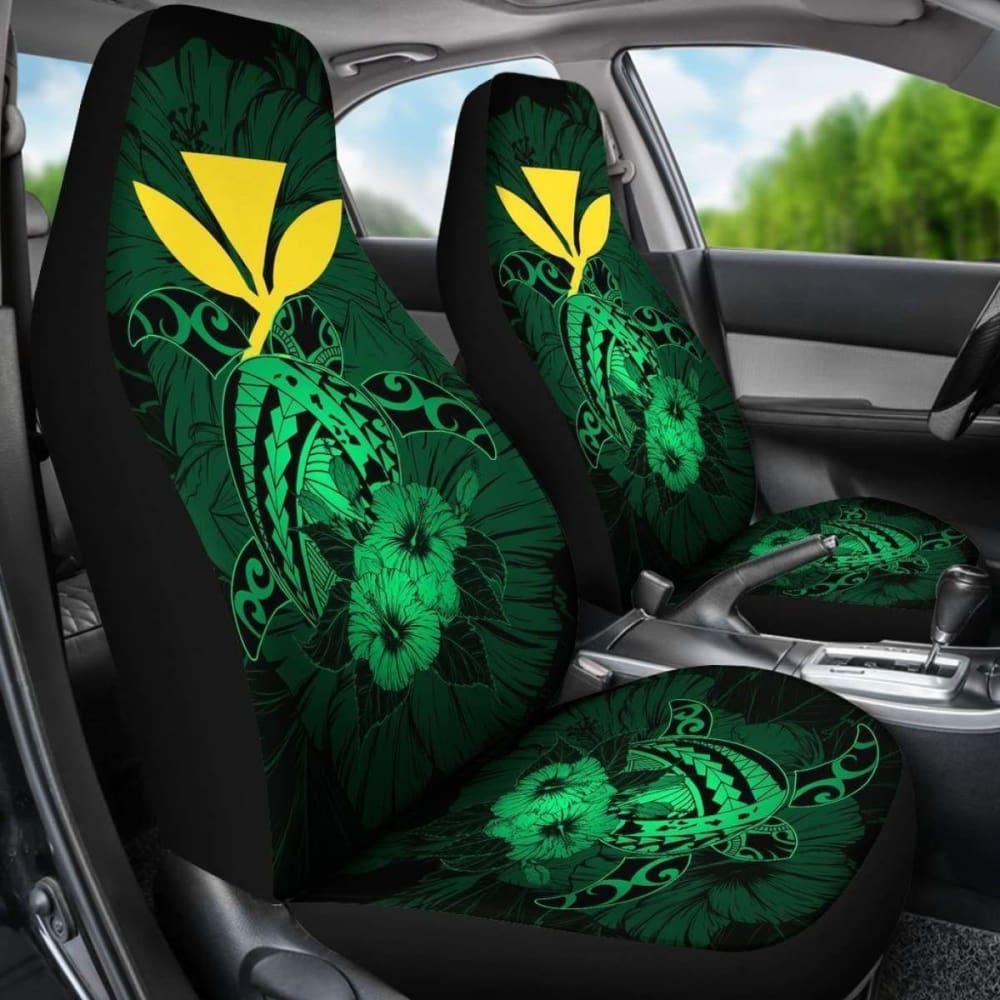 Hawaii Hibiscus Car Seat Cover - Harold Turtle - Pastel Green - New