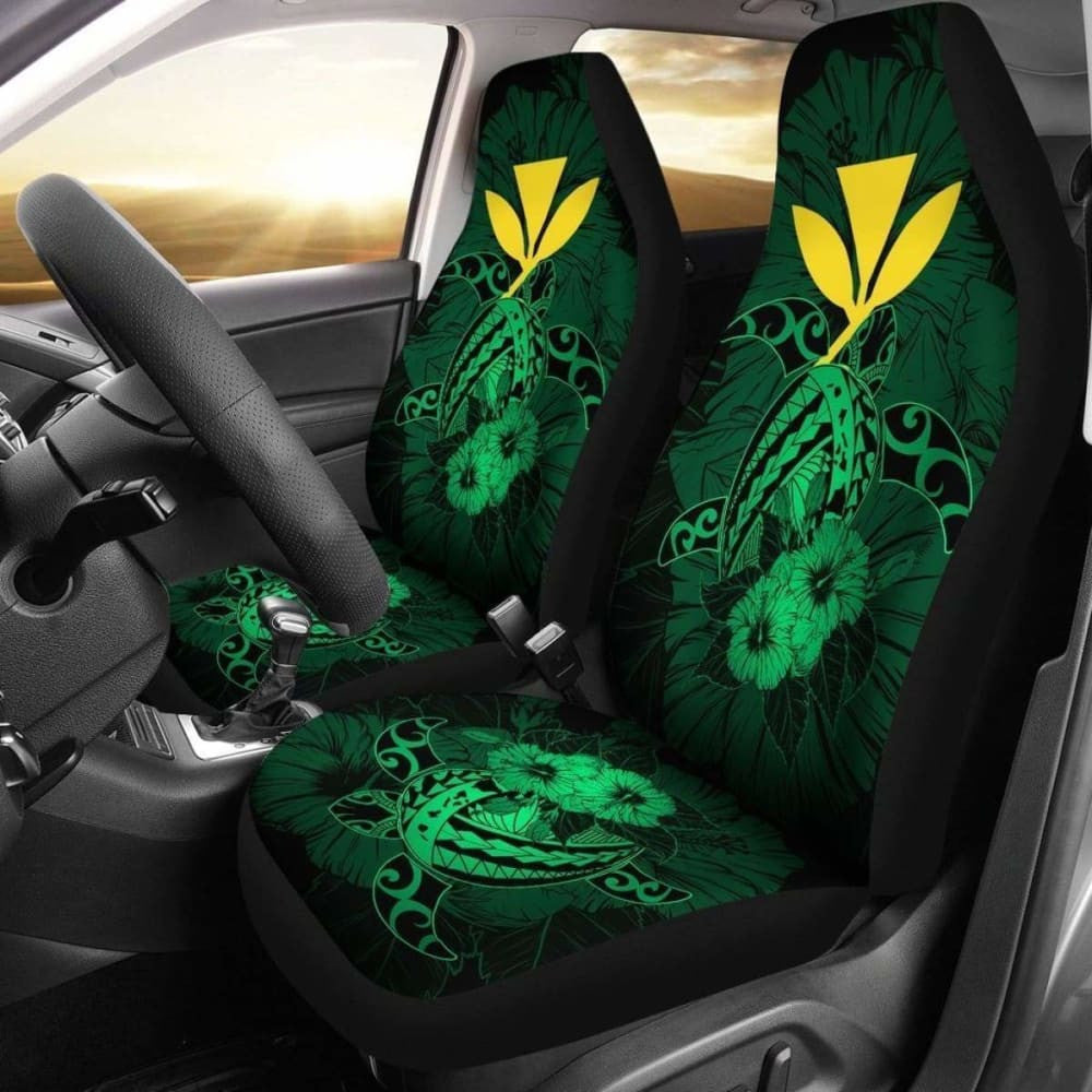 Hawaii Hibiscus Car Seat Cover - Harold Turtle - Pastel Green - New