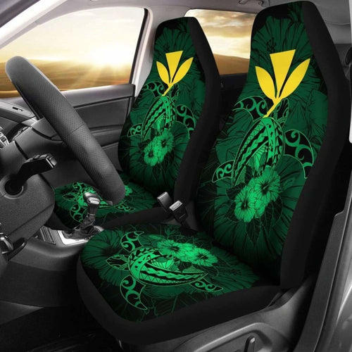 Hawaii Hibiscus Car Seat Cover - Harold Turtle - Pastel Green - New